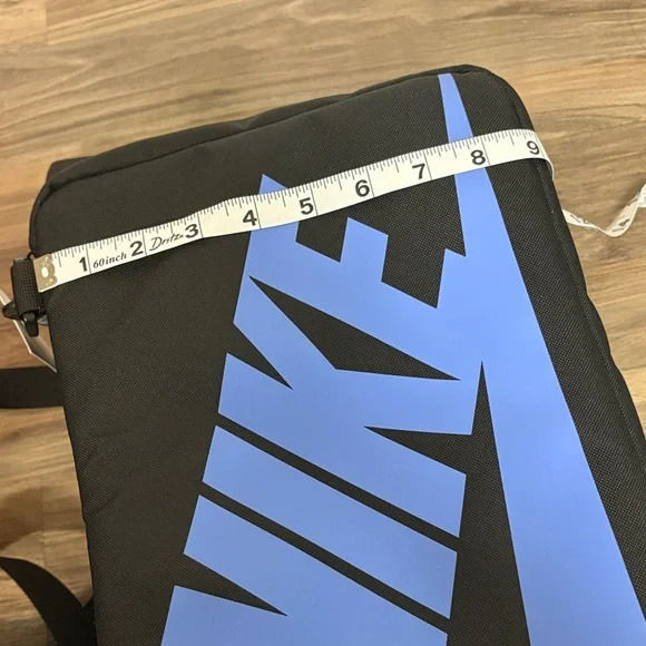 Nike Men's Black Duffel Bag with Blue Logo - Picture 7 of 11